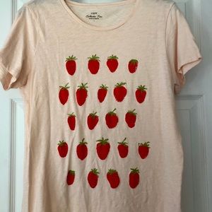 🍓J. Crew Strawberry Collector’s Tee, Large🍓